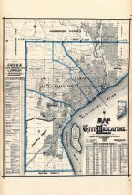 Muscatine City Map 1, Muscatine County 1899